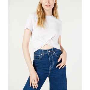 Project 28 Nyc Twist Front Crop Top